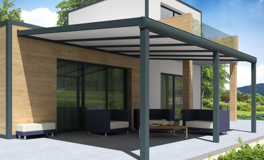 Pergola Gaïa en aluminium avec panneau ISOTOIT® ou polycarbonate